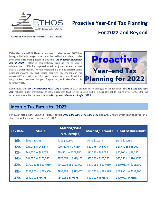 Year End Tax Report